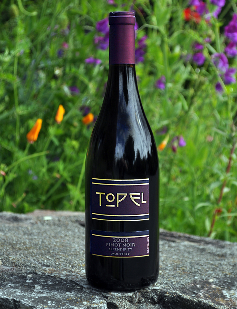 Topel Winery 2008 Serendipity Vineyard Pinot Noir 750ml Wine Bottle