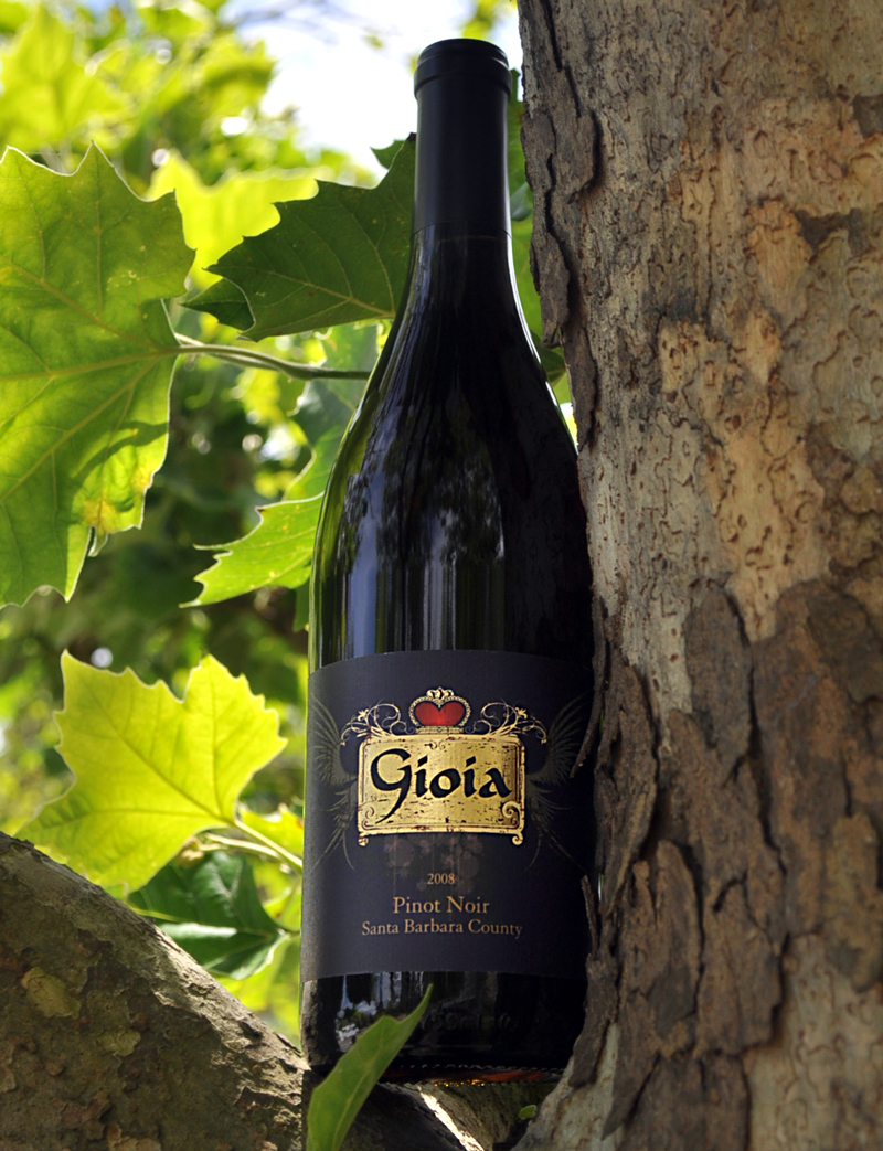 Gioia Wines 2008 Santa Barbara County Pinot Noir 750ml Wine Bottle