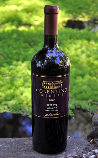 Cosentino Winery 2005 Napa Valley Reserve Merlot 750ml Wine Bottle