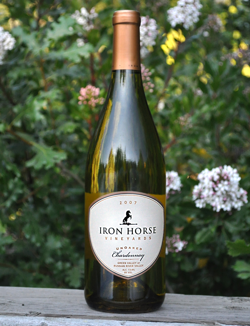 Iron Horse Vineyards 2007 UnOaked Chardonnay 750ml Wine Bottle