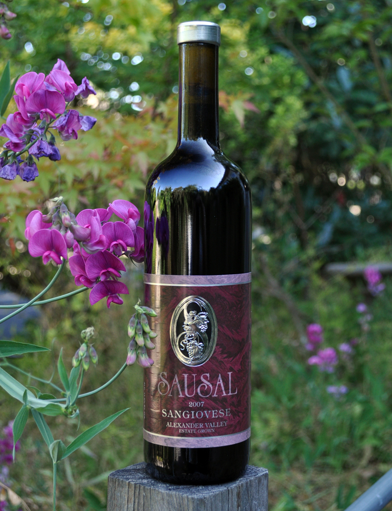 Sausal Winery (closed) 2007 Sangiovese 750ml Wine Bottle