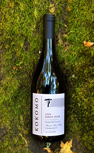 Kokomo Winery 2008 Windsor Oaks Vineyard Pinot Noir 750ml Wine Bottle