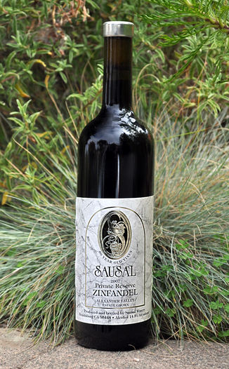 Sausal Winery (closed) 2007 Private Reserve Zinfandel 750ml Wine Bottle