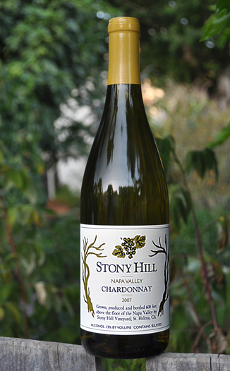 Stony Hill Vineyard 2007 Napa Valley Chardonnay 750ml Wine Bottle