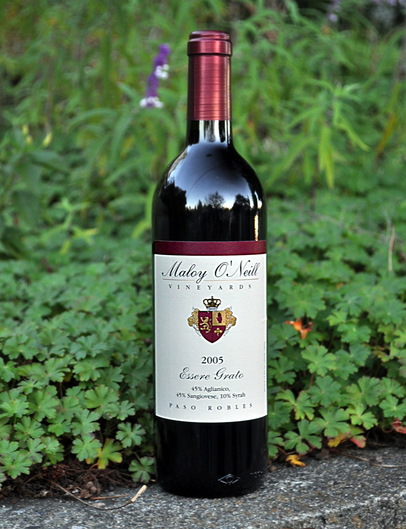 Maloy O'Neill Vineyards 2005 Essere Grato 750ml Wine Bottle