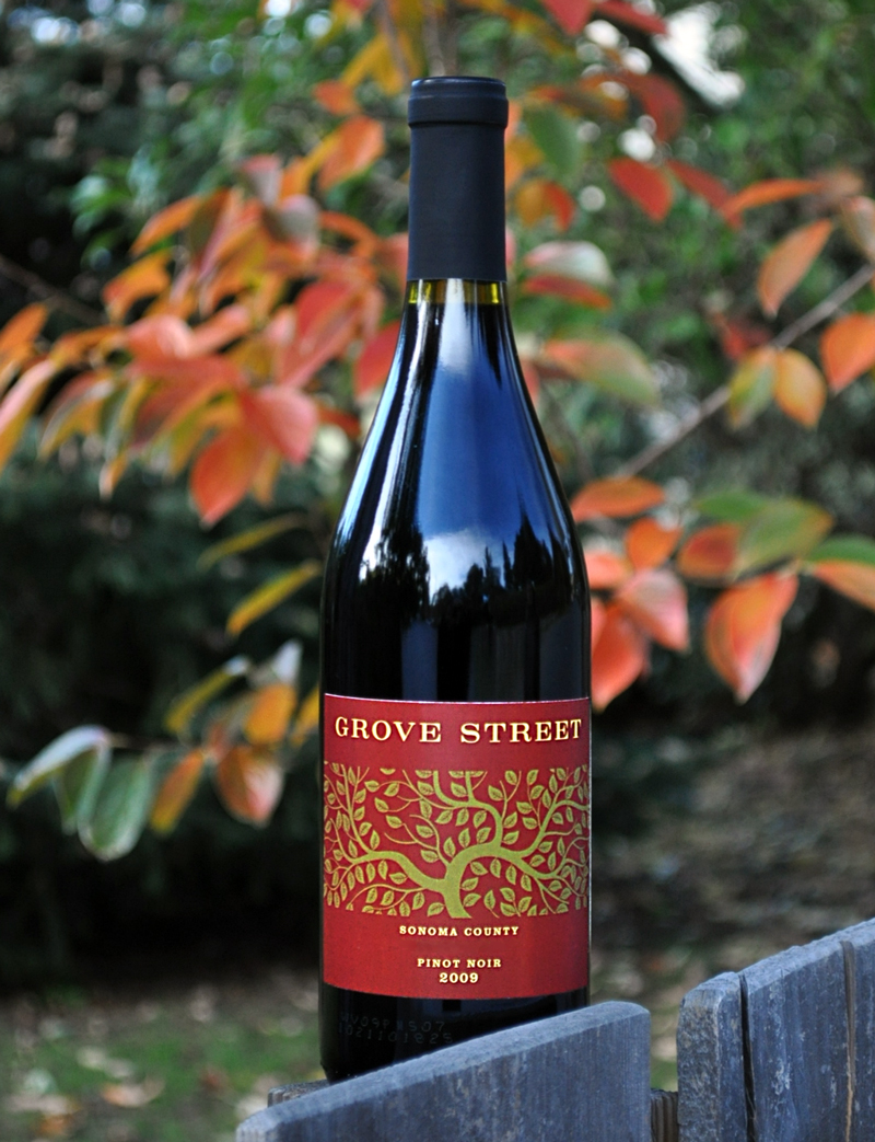 Grove Street Winery 2009 Sonoma County Pinot Noir 750ml Wine Bottle