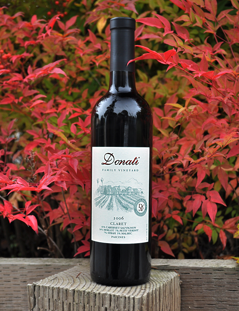 Donati Family Vineyard 2006 DFV Claret 750ml Wine Bottle