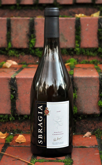 Sbragia Family Vineyards 2008 Home Ranch Chardonnay 750ml Wine Bottle
