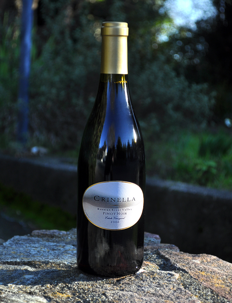 Crinella Winery & Vineyards 2006 Family Estate Vineyard Pinot Noir 750ml Wine Bottle