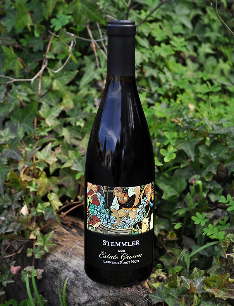 Robert Stemmler Winery 2008 Estate Grown Carneros Pinot Noir 750ml Wine Bottle