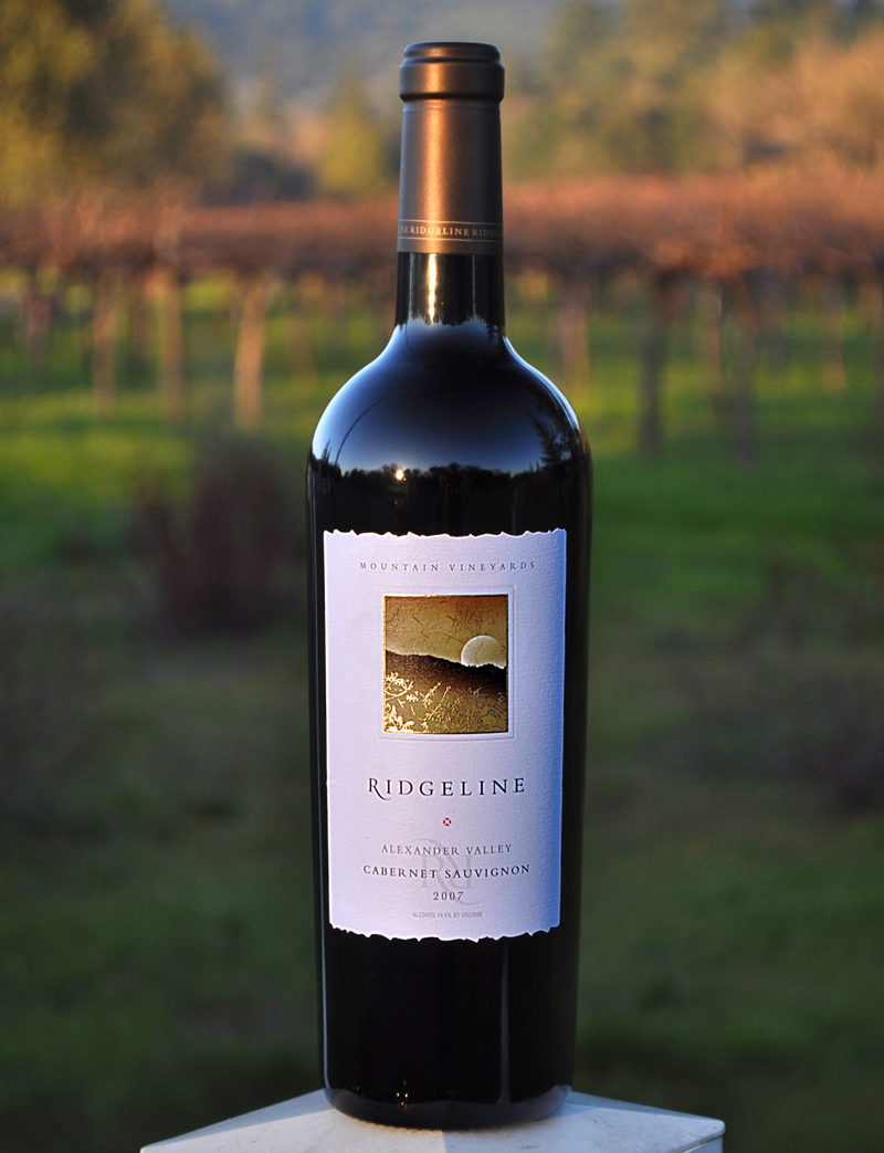 Ridgeline Vineyards 2007 Alexander Valley Cabernet Sauvignon 750ml Wine Bottle