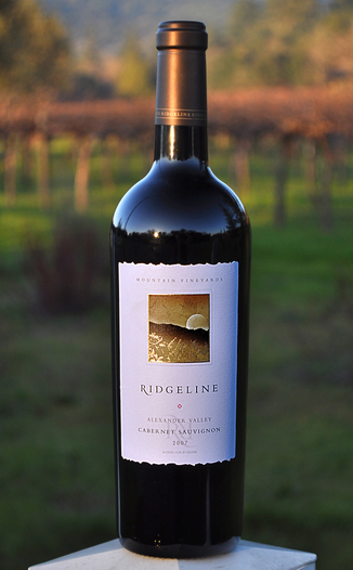 Ridgeline Vineyards 2007 Alexander Valley Cabernet Sauvignon 750ml Wine Bottle