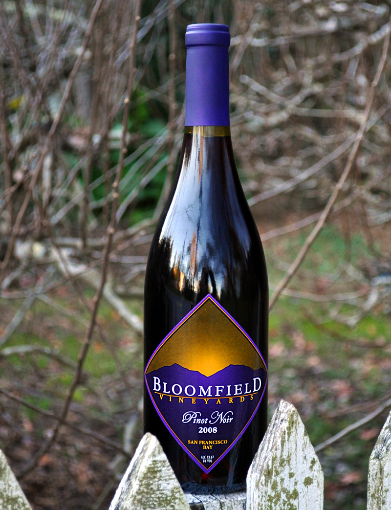 Bloomfield Vineyards 2008 San Francisco Bay Pinot Noir 750ml Wine Bottle