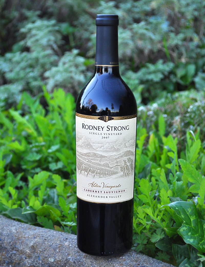 Rodney Strong Vineyards 2007 Alden Vineyards Cabernet Sauvignon 750ml Wine Bottle