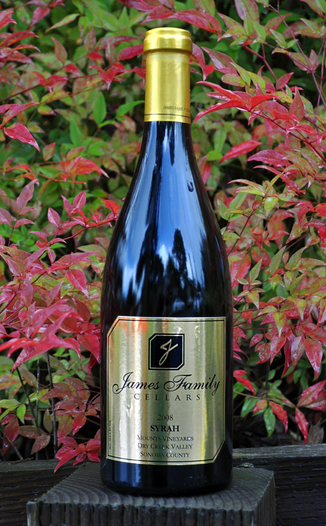 James Family Cellars 2008 Dry Creek Valley Syrah 750ml Wine Bottle
