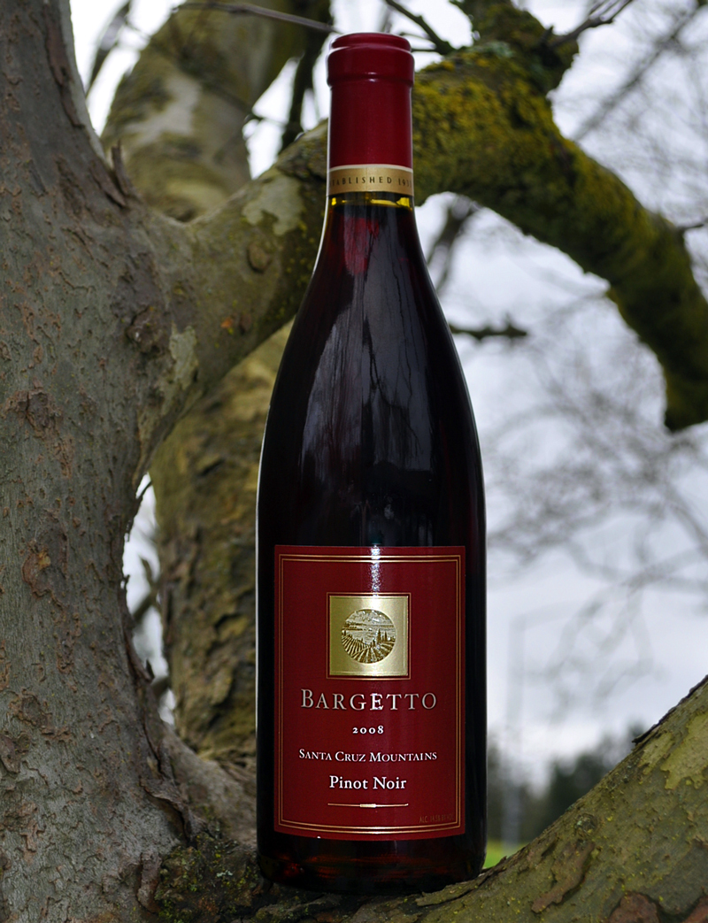 Bargetto Winery 2008 Santa Cruz Mountains Pinot Noir 750ml Wine Bottle