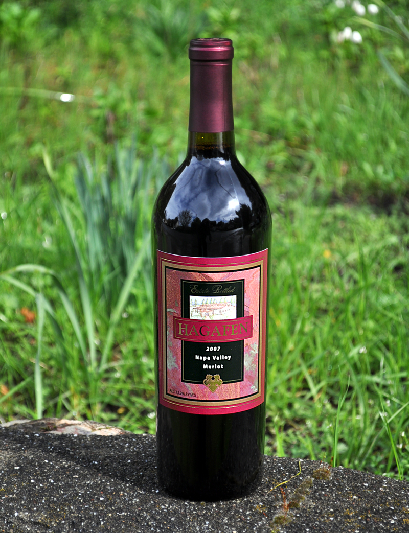 Hagafen Cellars 2007 Estate Bottled Merlot 750ml Wine Bottle