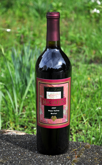 Hagafen Cellars 2007 Estate Bottled Merlot 750ml Wine Bottle