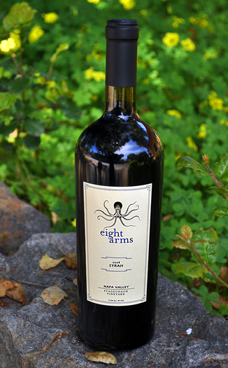 Eight Arms Cellars 2008 Napa Valley Syrah 750ml Wine Bottle