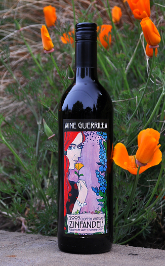 Wine Guerrilla 2009 Old Vine Zinfandel 750ml Wine Bottle