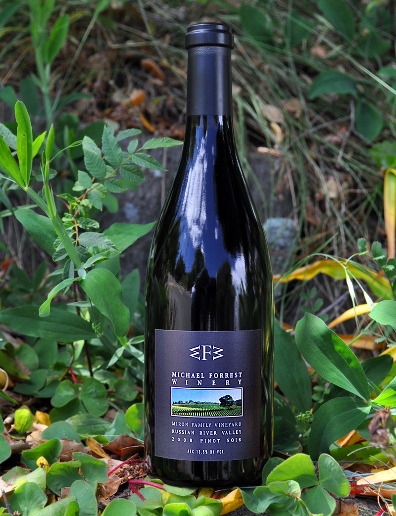 Michael Forrest Winery 2008 Russian River Valley Pinot Noir 750ml Wine Bottle