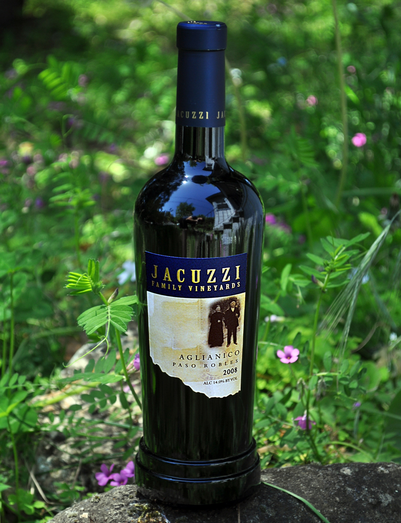 Jacuzzi Family Vineyards 2008 Aglianico 750ml Wine Bottle