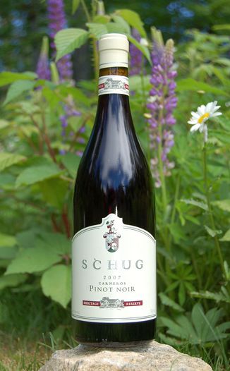 Schug Carneros Estate 2007 Heritage Reserve Carneros Pinot Noir 750ml Wine Bottle