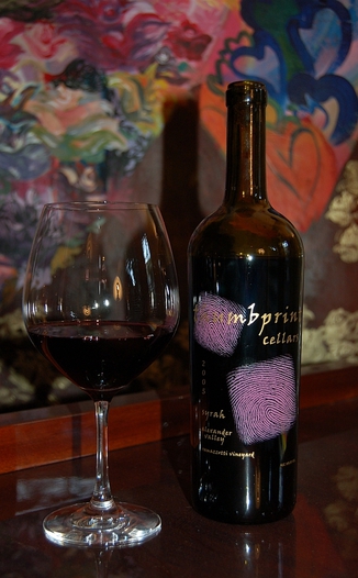 Thumbprint Cellars 2005 Alexander Valley Syrah 750ml Wine Bottle