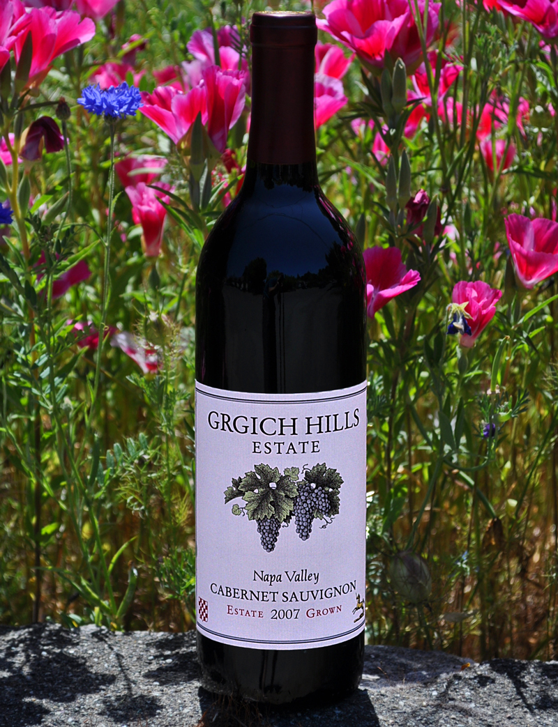 Grgich Hills Estate 2007 Napa Valley Cabernet Sauvignon 750ml Wine Bottle