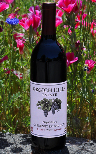 Grgich Hills Estate 2007 Napa Valley Cabernet Sauvignon 750ml Wine Bottle