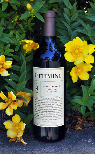 Ottimino 2007 Dry Creek Valley Zinfandel 750ml Wine Bottle