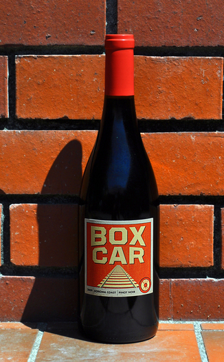 Red Car Wine 2009 Boxcar Pinot Noir 750ml Wine Bottle