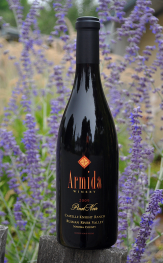 Armida Winery 2009 Castelli-Knight Vineyard Pinot Noir 750ml Wine Bottle