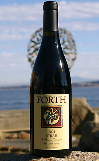 Forth Vineyards 2003 Estate Syrah 750ml Wine Bottle