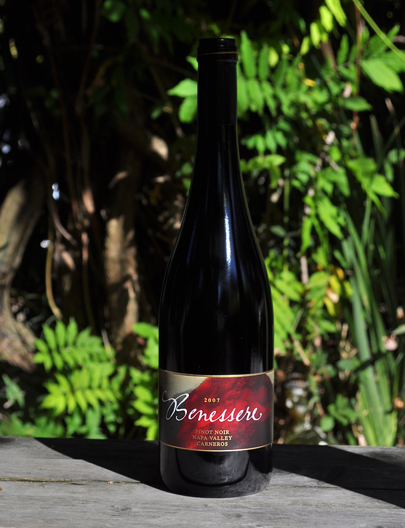 Benessere Vineyards 2007 Napa Valley Carneros Pinot Noir 750ml Wine Bottle