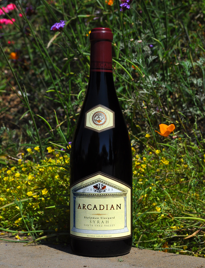 Arcadian Winery 2005 Stolpman Vineyard Syrah 750ml Wine Bottle