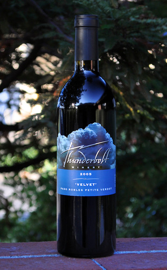 Twilight Cellars 2005 Thunderbolt Winery Velvet Petite Verdot 750ml Wine Bottle