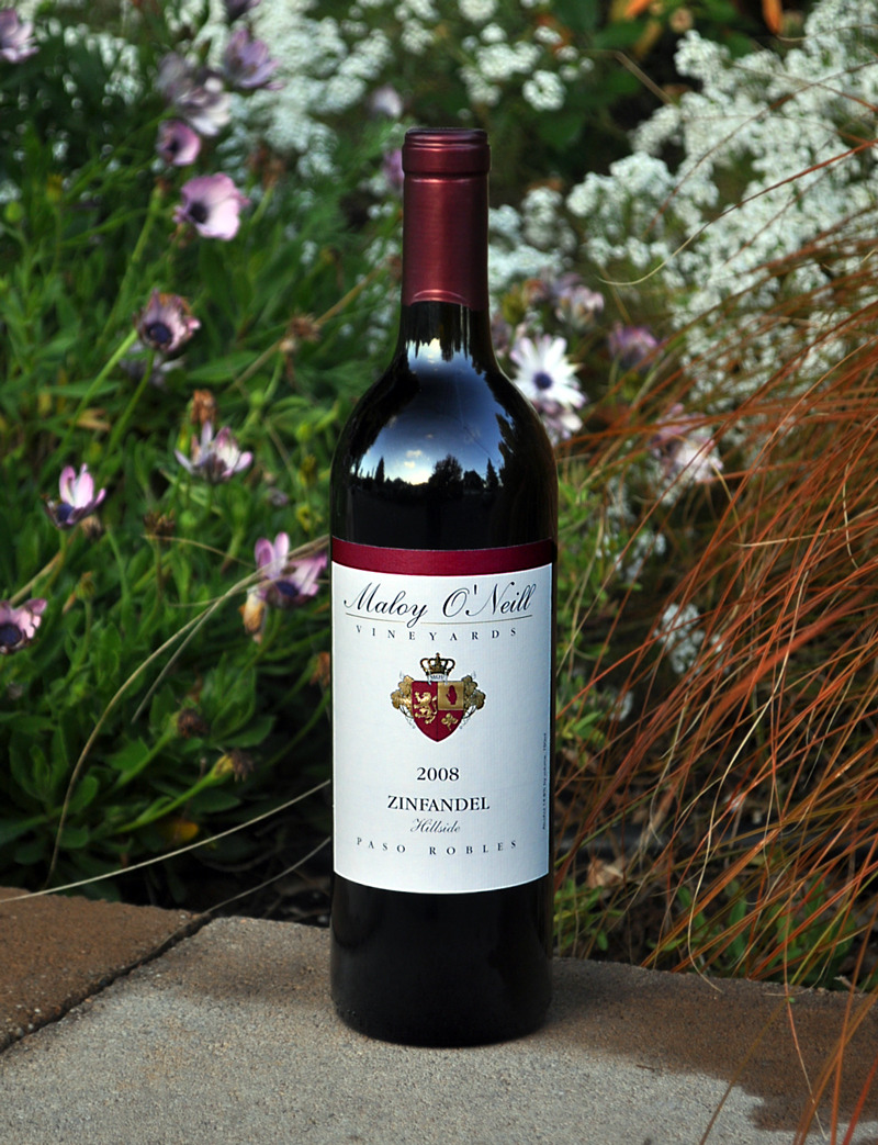 Maloy O'Neill Vineyards 2008 'Hillside' Paso Robles Zinfandel 750ml Wine Bottle