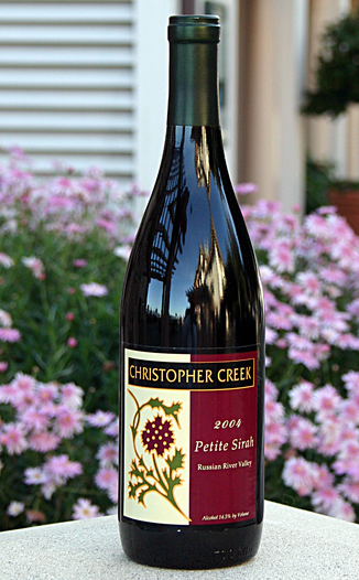 Christopher Creek Winery 2004 Petite Sirah 750ml Wine Bottle