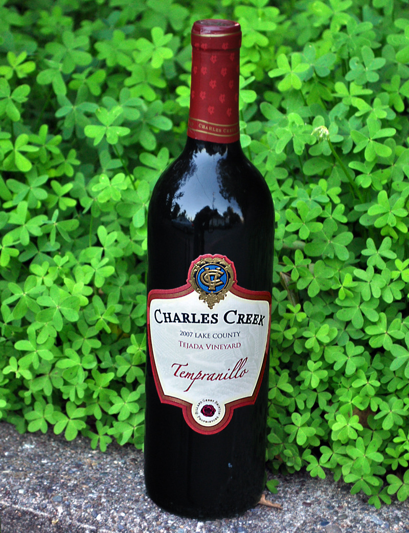 Charles Creek Vineyards 2007 Lake County Tempranillo 750ml Wine Bottle