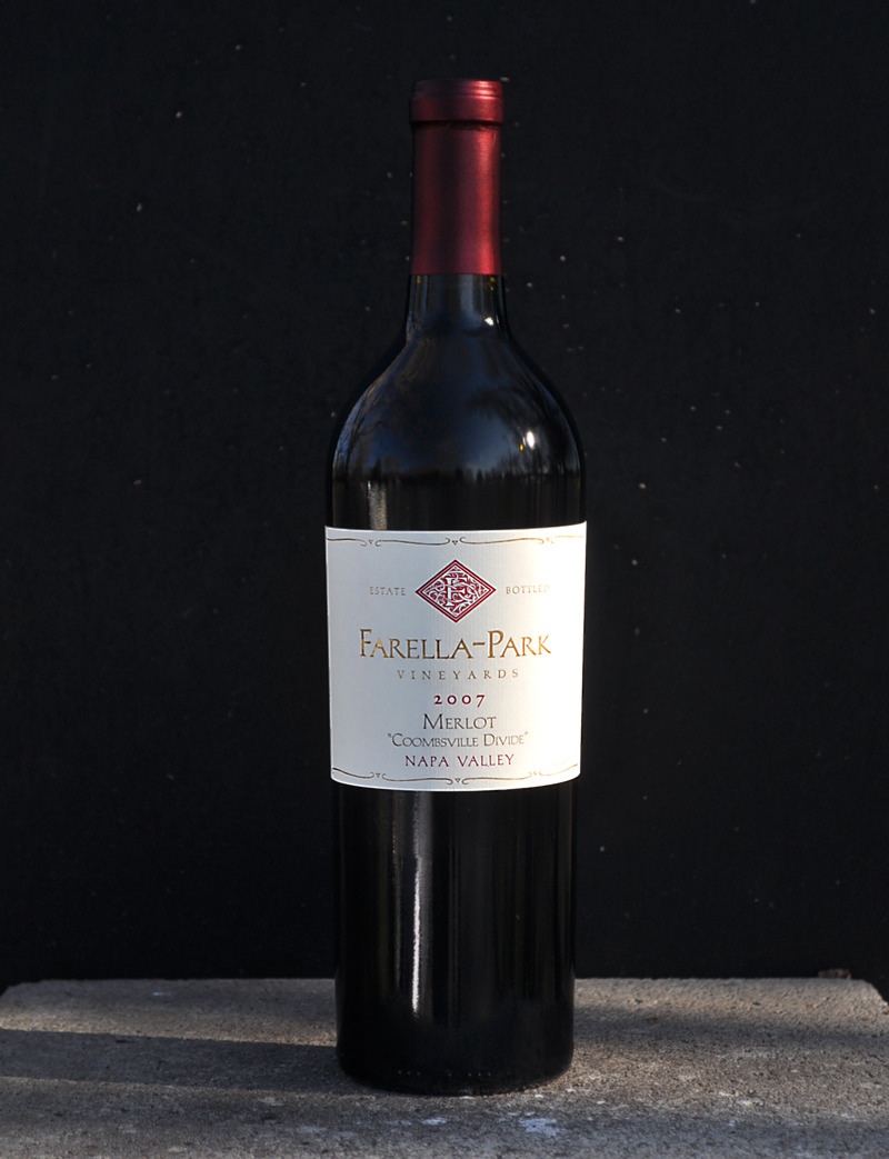 Farella-Park Vineyards 2007 Coombsville Divide Merlot 750ml Wine Bottle