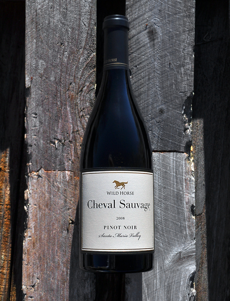 Wild Horse Winery and Vineyards 2008 Cheval Sauvage Pinot Noir 750ml Wine Bottle