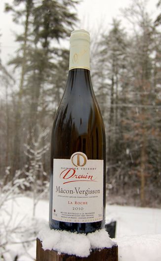 Domaine Corinne & Thierry Drouin 2010 "La Roche" Macon-Vergisson AOC 750ml Wine Bottle