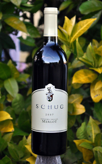 Schug Carneros Estate 2007 Sonoma Valley Merlot 750ml Wine Bottle
