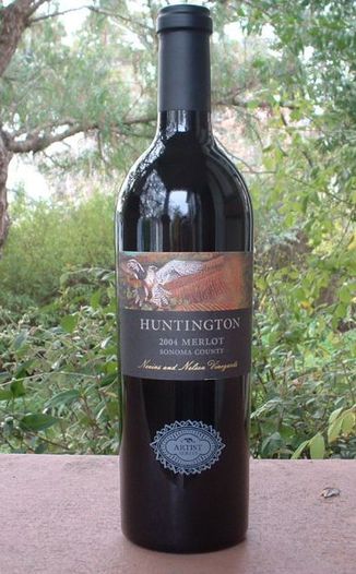 Huntington Wine Cellars 2004 Sonoma County Reserve Merlot 750ml Wine Bottle