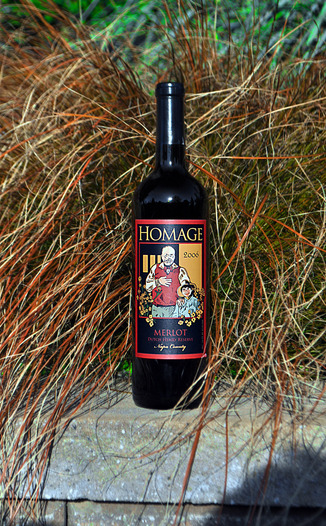 Huntington Wine Cellars 2006 Homage Merlot - Dutch Henry Reserve 750ml Wine Bottle