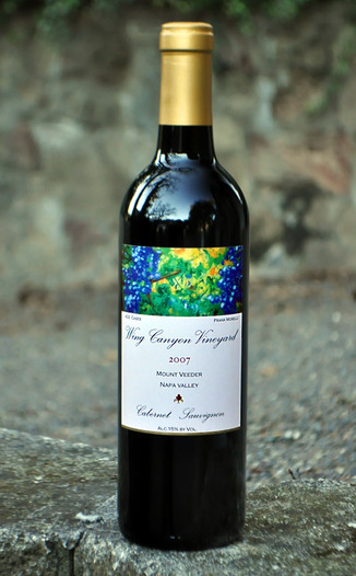 Wing Canyon Vineyard 2007 Estate Cabernet Sauvignon 750ml Wine Bottle