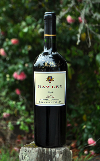 Hawley Winery and Vineyards 2004 Dry Creek Valley Merlot 750ml Wine Bottle