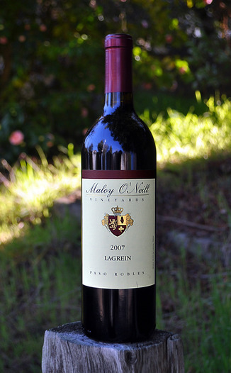 Maloy O'Neill Vineyards 2007 Paso Robles Lagrein 750ml Wine Bottle