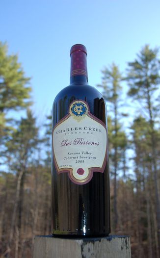 Charles Creek Vineyards 2005 Las Pasiones Sonoma Valley Cabernet Sauvignon 750ml Wine Bottle